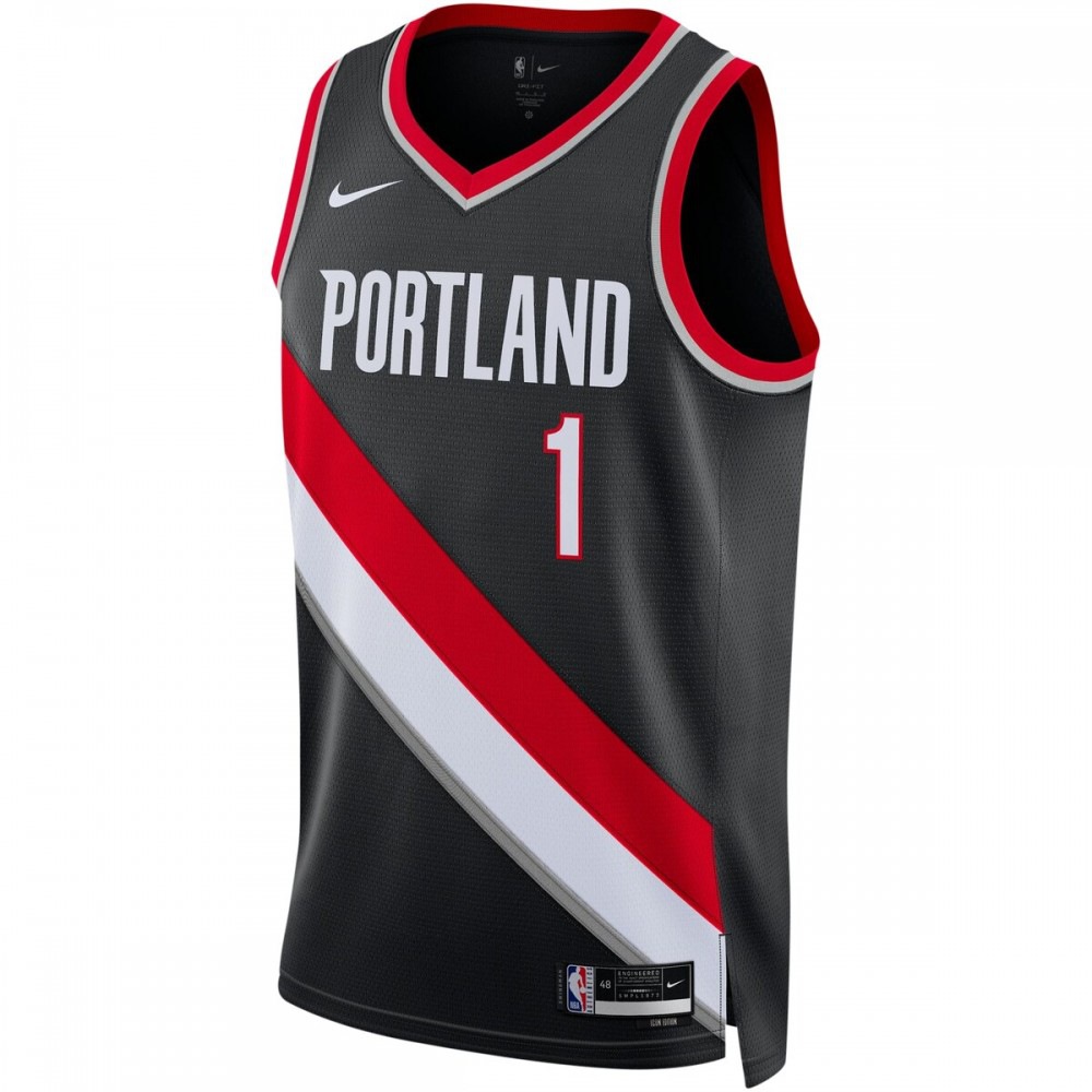 Anfernee Simons Portland Trail Blazers Unisex Swingman Jersey - Icon Edition - Black-Pro Kit Vault | Brand New 26/27 Sports Jerseys